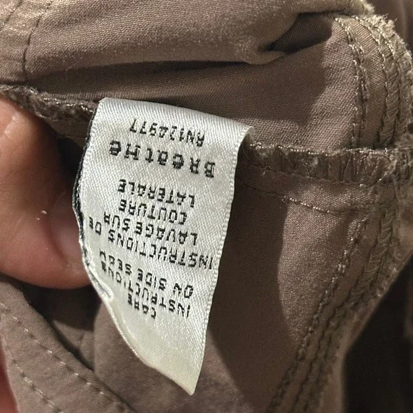 Prana Women's Size M Tan Capri Hiking Outdoor Athletic Shorts Drawstring Pockets - Picture 6 of 8